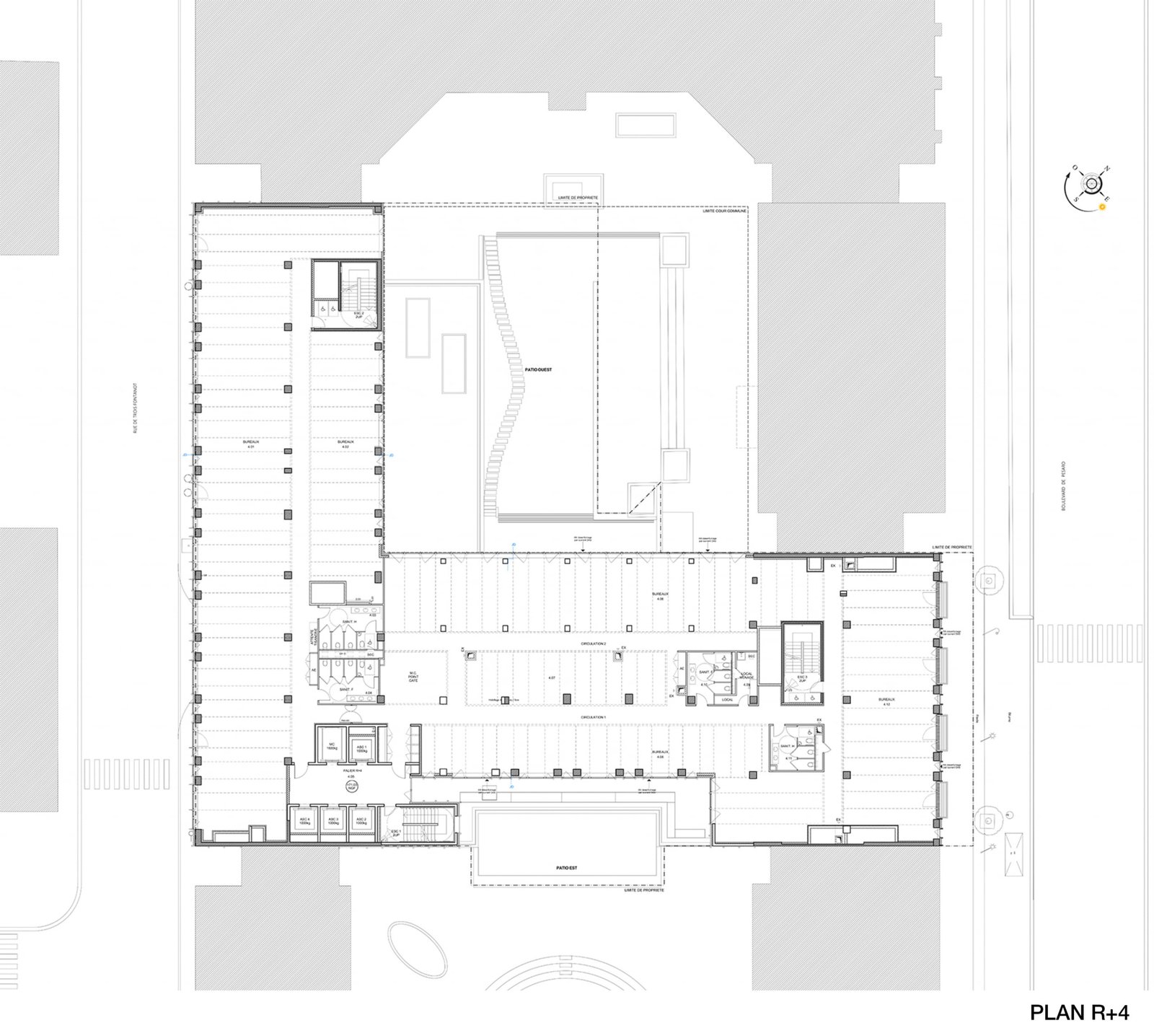Plan R+4_Pesaro_Nanterre 92_LBB Architecture