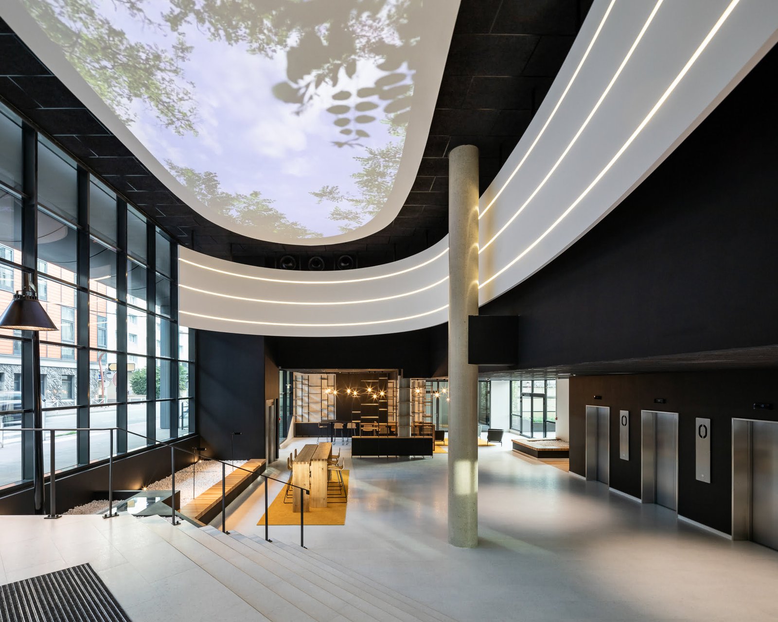 Projet "Trait d'union", un ensemble de Bureau projeté par l'agence LBBA-Architecture. 8 rue François Ory, 92120 Montrouge