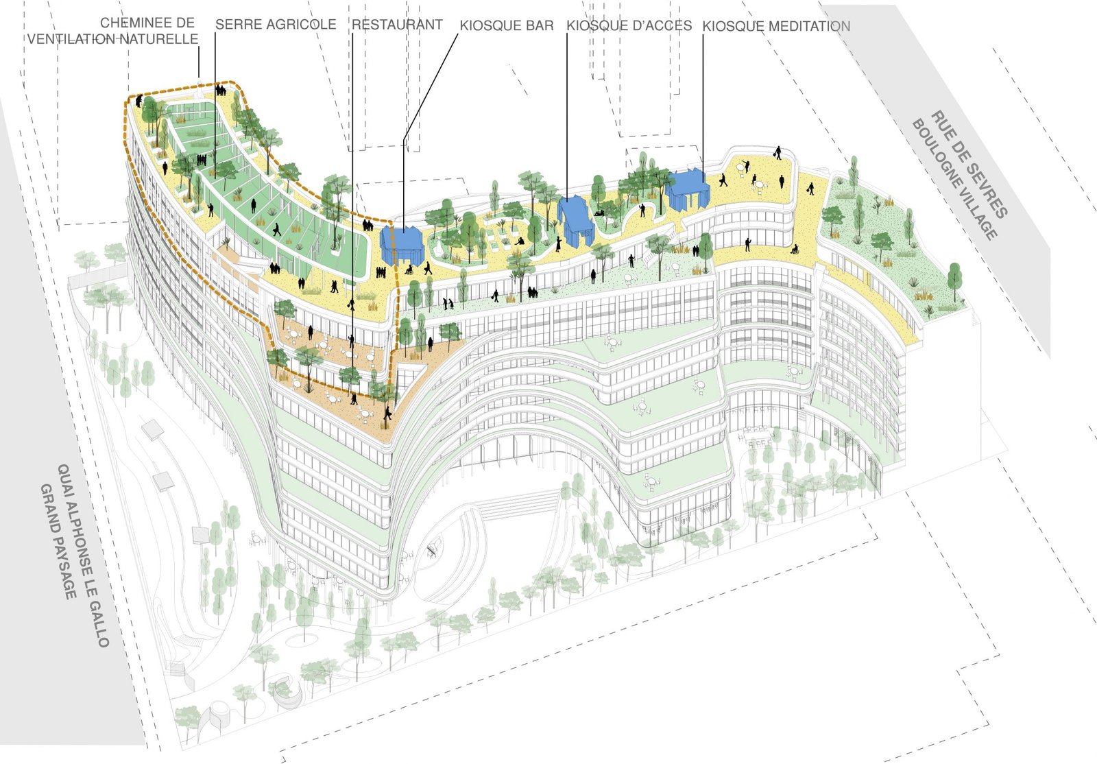 Une toiture végétalisée, utile et conviviale